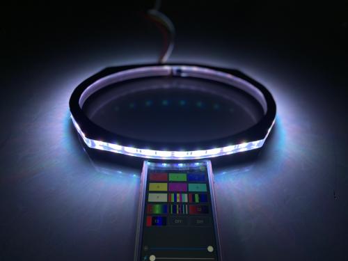 6*9'' 2pcs Rgb Changing Led Speaker Ring Light