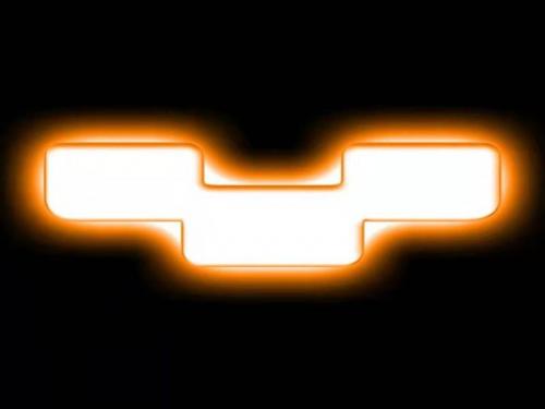 Amber Auto Letter Badge Light Y