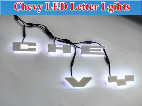 LED Letter Lights for Chevy