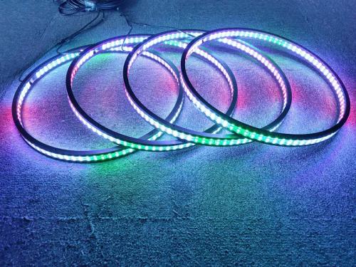 2-Row dynamic led wheel ring lights