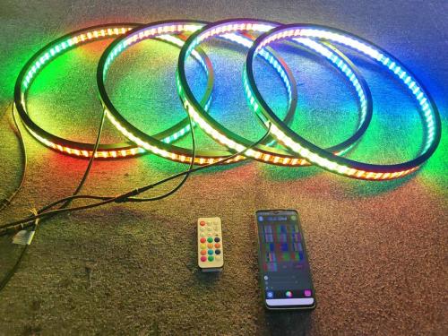 3-Row dynamic led wheel ring lights
