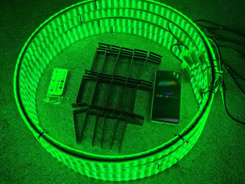 Brightest LED Wheel Lights with 8-Row LED Strips