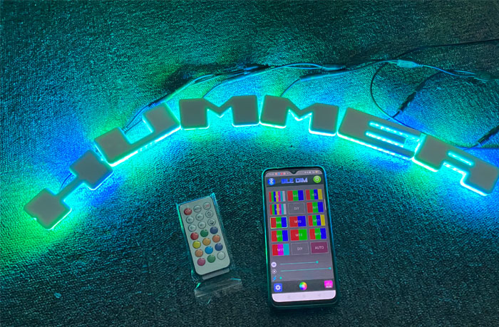 Hummer Custom LED Letter Logo Light Up Your Brand